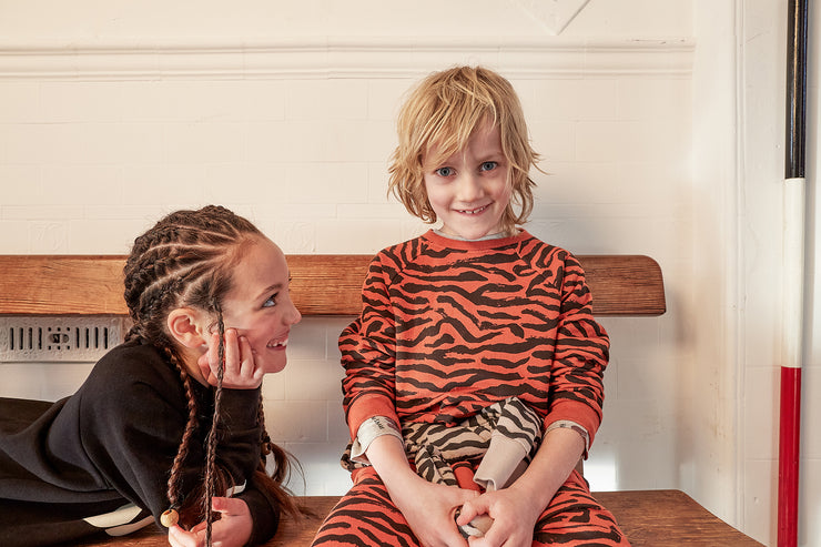 Chilli Oil Tiger Stripe Raglan Sweater