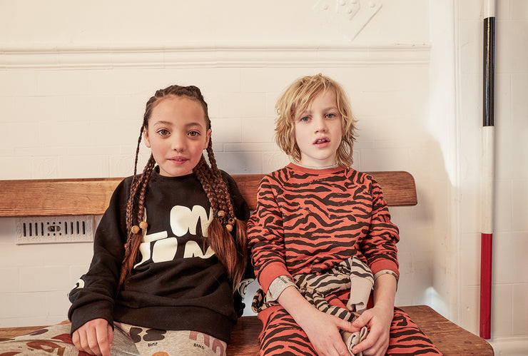 Chilli Oil Tiger Stripe Raglan Sweater