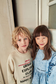 Natural 'Urban Explore Club' Relaxed Fit Sweater
