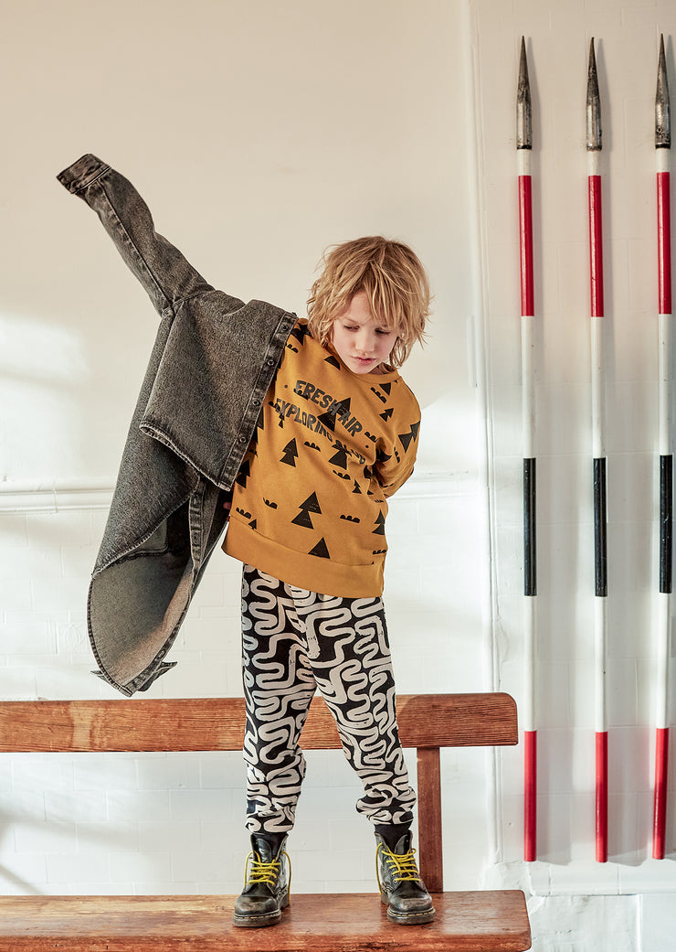 Wood Trees Relaxed Fit Sweater