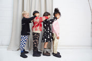 True Blue Comic Book Check Sweatpants