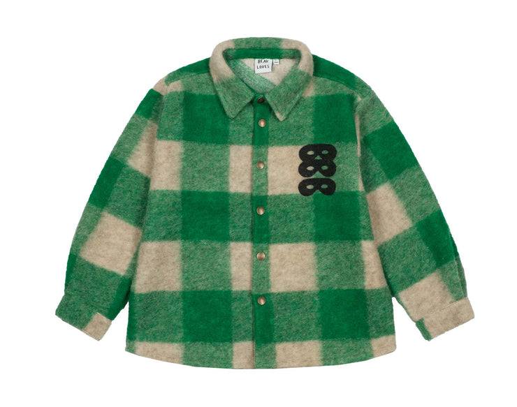 True Green Check Overshirt