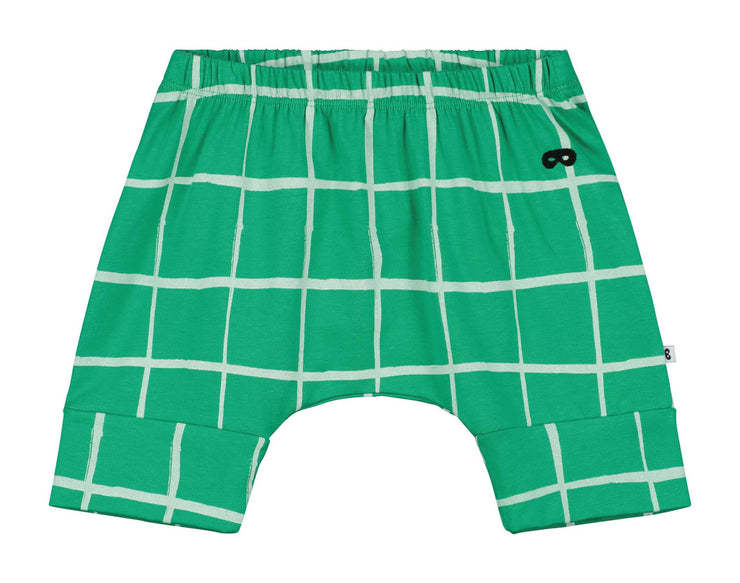 Kelly Green Grid Baby Shorts