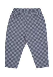 Squares Loose Fit Denim Trousers
