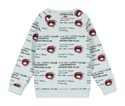 Washed Blue Shout It Out Raglan Sweater