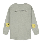 Grey Melange Relaxed Fit 'Scout' Sweater