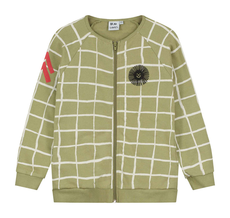 Kelp Grid Zip Jacket