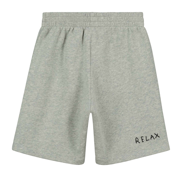 Grey Melange Wave Shorts