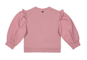 Glitter Pink Ruffled Sweater