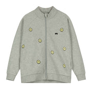 Grey Melange Smile Jacket