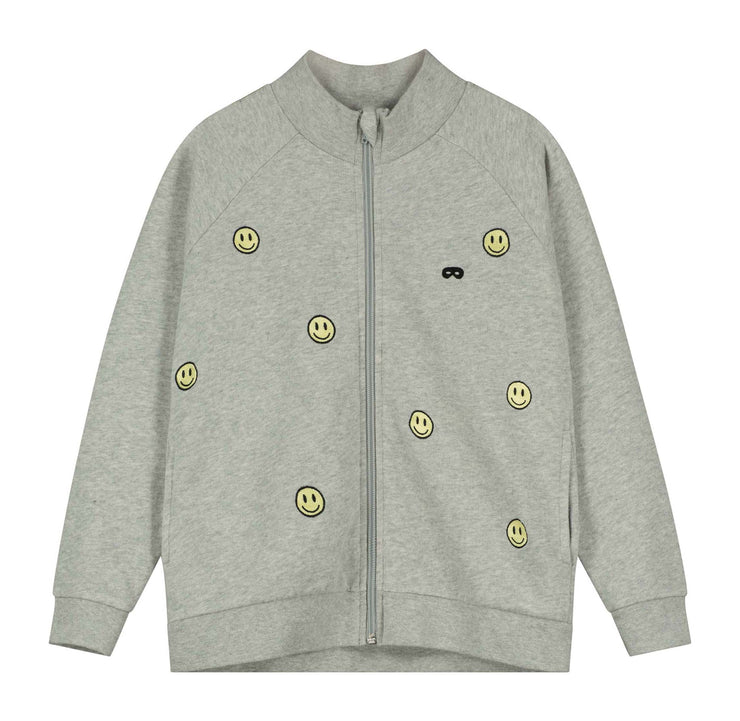 Grey Melange Smile Jacket