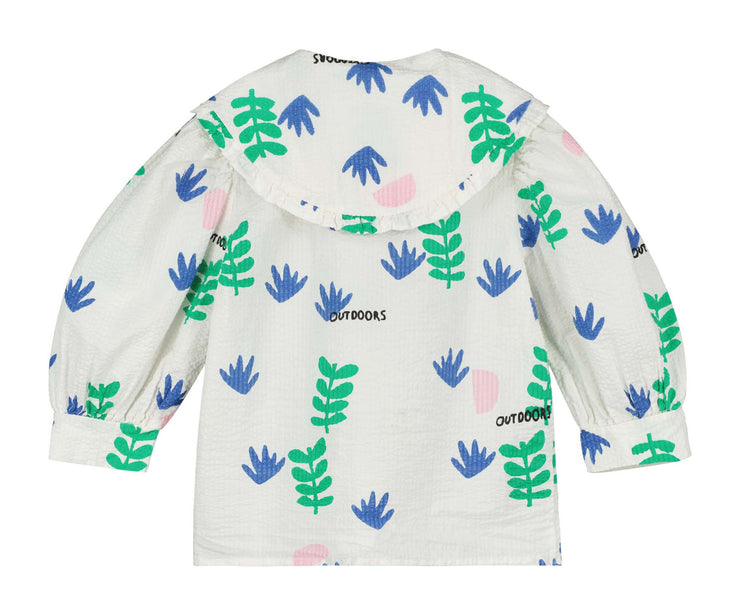 Natural Home Grown Petal Collar Shirt