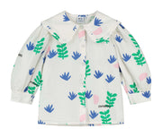 Natural Home Grown Petal Collar Shirt
