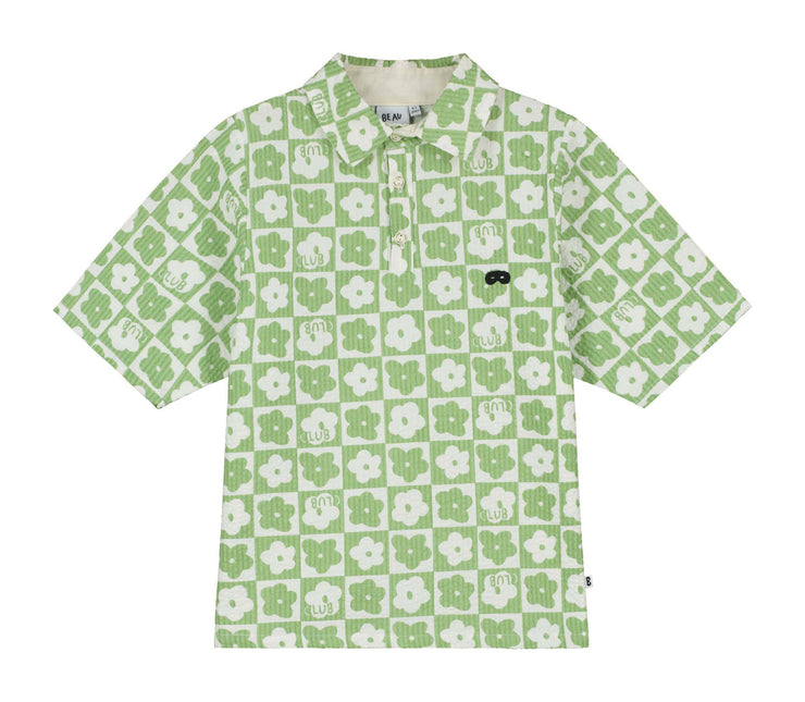 Club Olive Green Short Sleeve Shirt