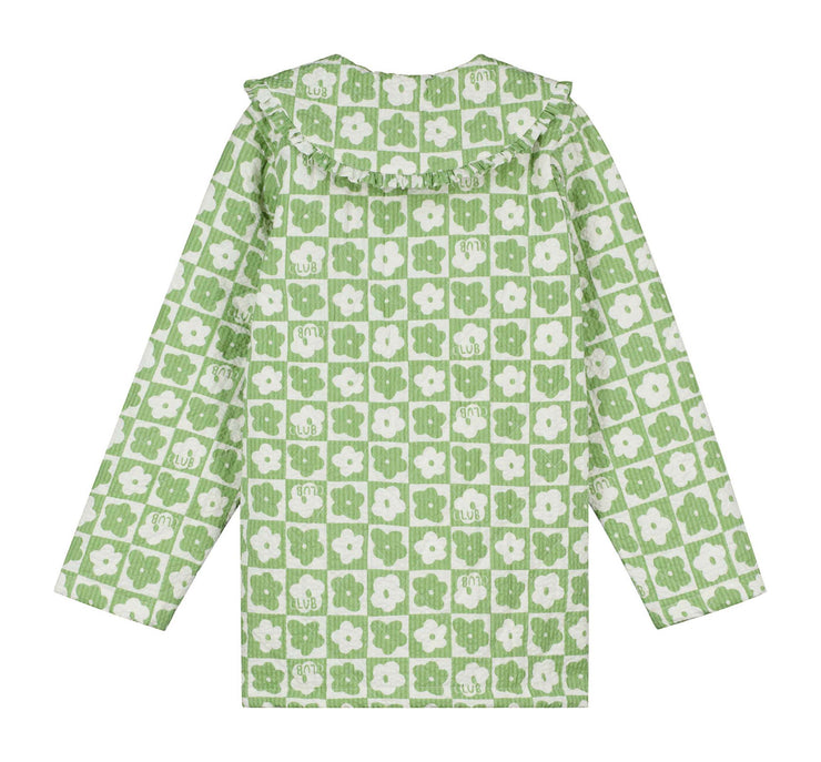 Club Olive Green Martha Collar Quilted Jacket