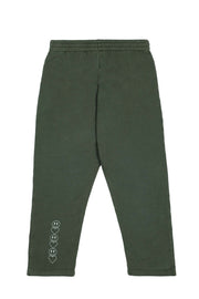Washed Green Split Leg Straight Sweatpants