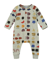 Grey Marl 'What Do You See?' Baby Romper