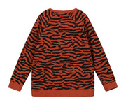 Chilli Oil Tiger Stripe Raglan Sweater