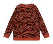 Chilli Oil Tiger Stripe Raglan Sweater