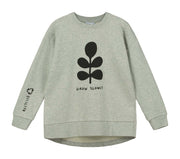 Grey Marl 'Grow Slowly' Relaxed Fit Sweater