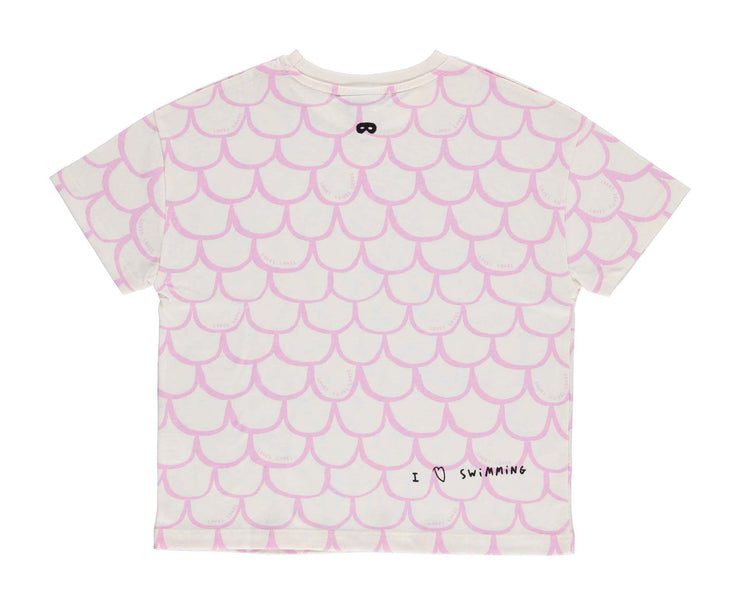 Pink Lavender Scales Relaxed Fit T-shirt