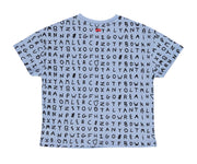 Blue Alphabet Relaxed Fit T-shirt