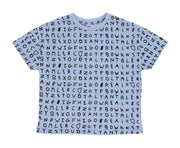 Blue Alphabet Relaxed Fit T-shirt
