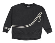 Black 'LOVES' Relaxed Fit Sweatshirt