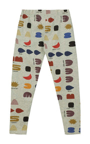 Grey Marl 'What Do You See?' Leggings