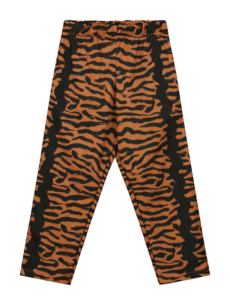 Chilli Oil Tiger Stripe Straight Leg Jog Pants