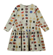 Grey Marl 'What Do You See?' Luna Dress