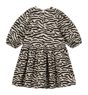 Mushroom Tiger Stripe Bow Bow Dress