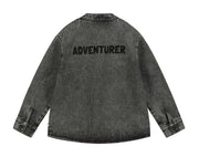 Washed Black Denim 'Adventurer' Shirt