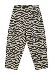 Mushroom Tiger Stripe Corduroy Pants