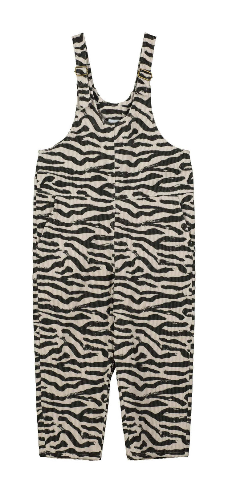 Mushroom Tiger Stripe Corduroy Dungarees