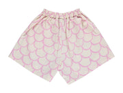 Pink Lavender Scales Pleated Shorts