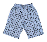 Blue Alphabet Shorts