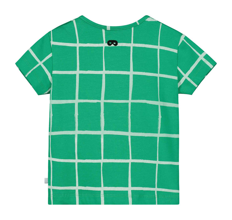 Kelly Green Grid Baby T-shirt