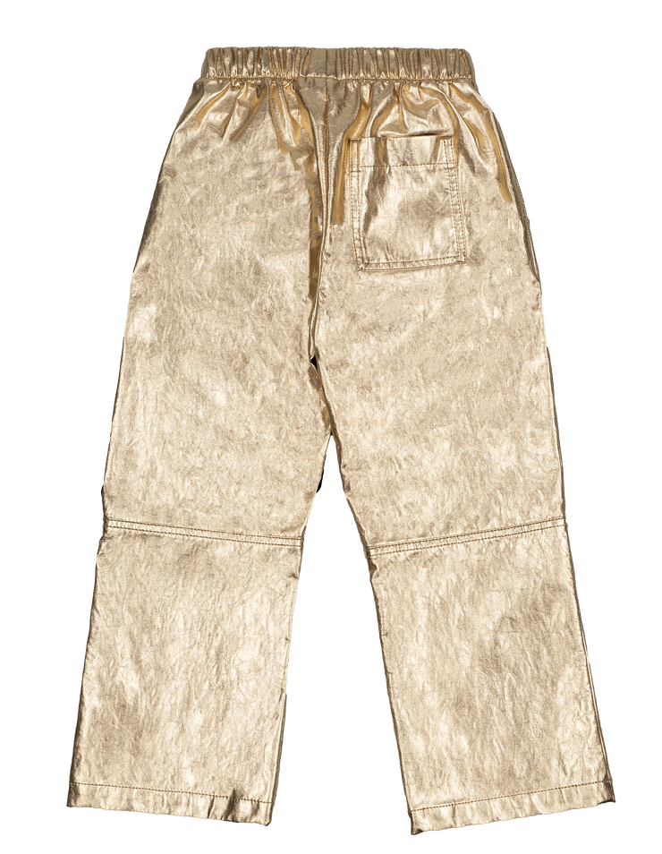 Gold Loose Fit Trousers