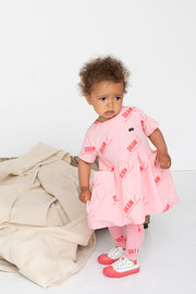 Pepto Pink 'Draw' Baby Dress