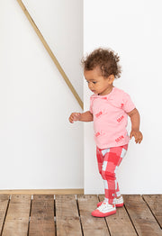 Red Gingham Baby Leggings