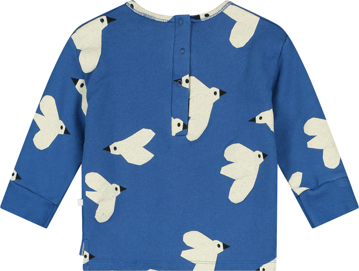Set Sail Blue Birds Long Sleeve Baby Sweater