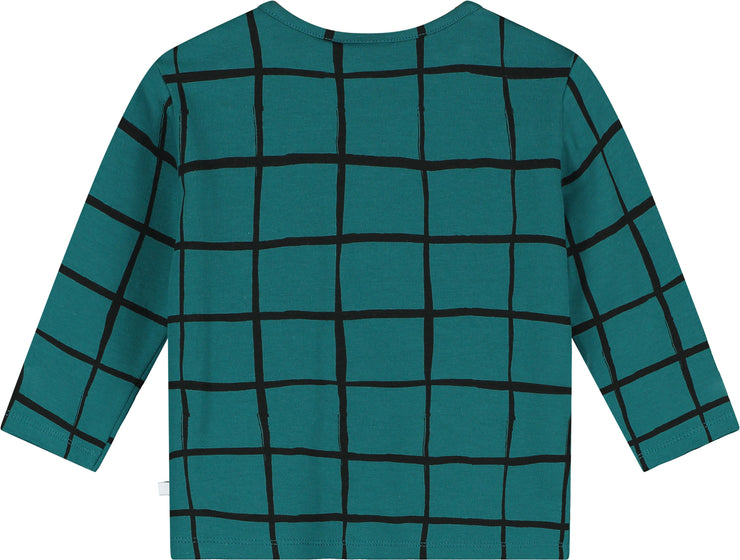 Gulf Coast Grid Long Sleeve Baby T-shirt