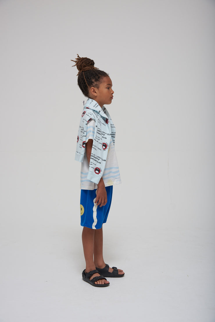 Washed Blue Shout It Out Raglan Sweater