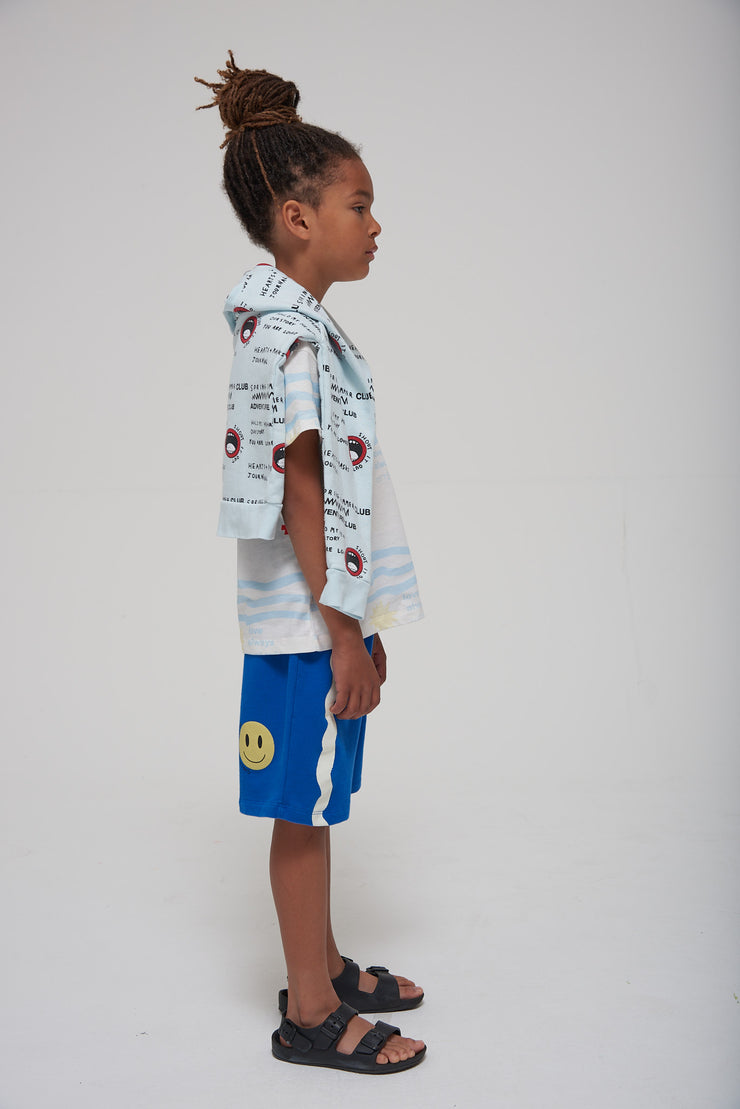 Washed Blue Shout It Out Raglan Sweater
