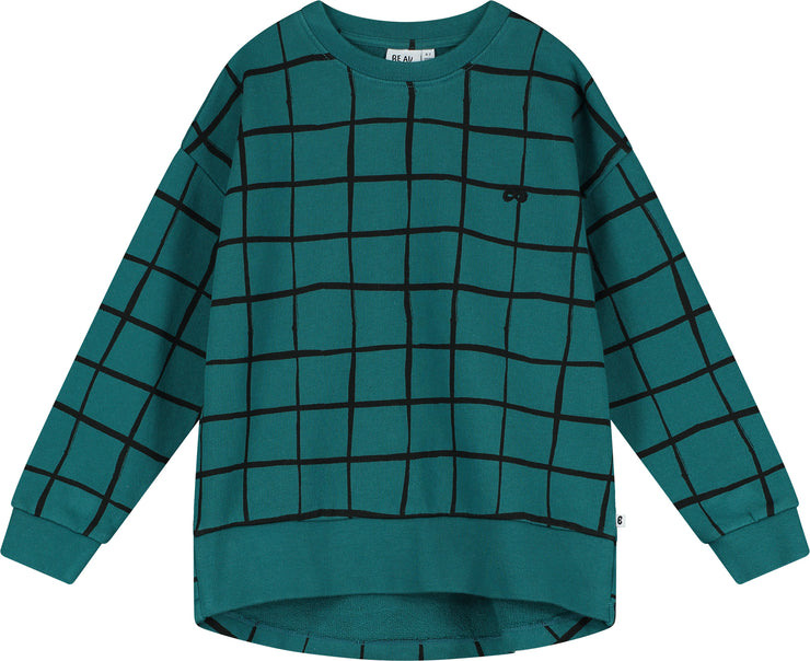 Gulf Coast Grid Relaxed Fit Sweater