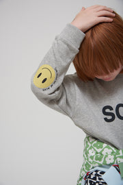 Grey Melange Relaxed Fit 'Scout' Sweater