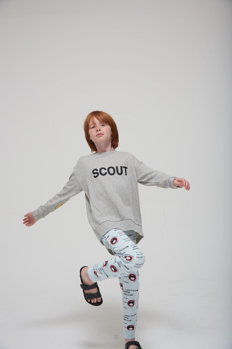 Grey Melange Relaxed Fit &