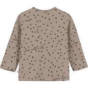 Washed Brown Wish Upon A Star Long Sleeve Baby T-shirt