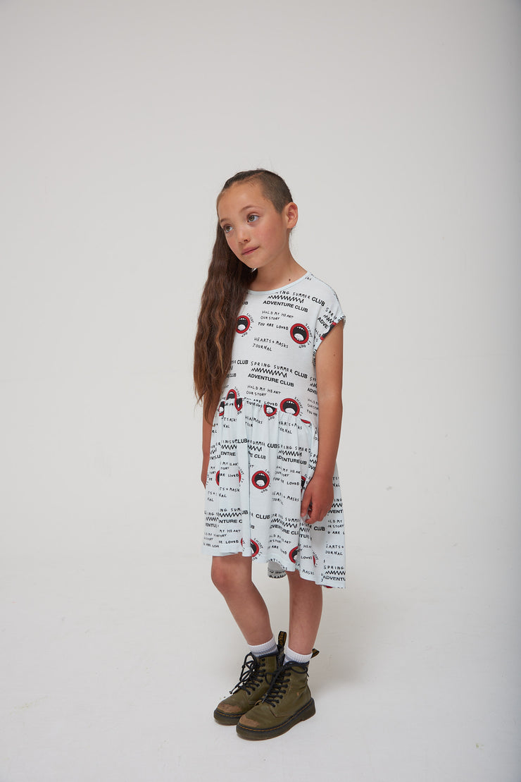 Washed Blue Shout It Out Oversized Luna Dress